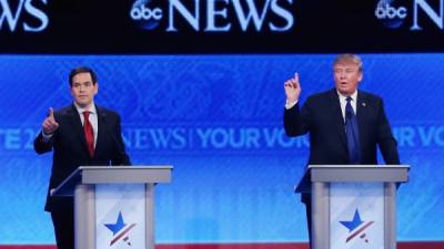 Marco Rubio y Donald Trump son los favoritos del partido republicano en las primarias de New Hampshire.