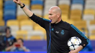 Zinedine Zidane, entrenador del Real Madrid. FOTO AFP
