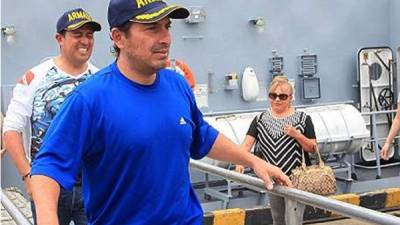 Jorge Morales y Darío Rodríguez fueron rescatados por la Armada colombiana, tras permanecer dos días perdidos en el Oceáno.