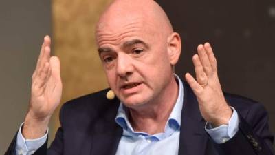 Gianni Infantino es el presidente de la Fifa. Foto AFP.