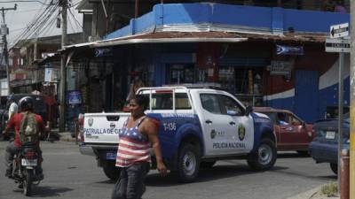 En la ciudad, los patrullajes motorizados y a pie son constantes por parte de la Policía Nacional y Fusina. F