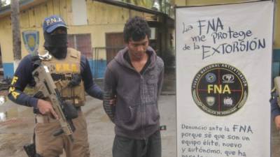 El joven Wilmer Francisco Cáceres fue detenido este día en La Ceiba.