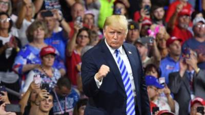 Trump retomó este fin de semana sus eventos de campaña con miras a las elecciones presidenciales de 2020./AFP.