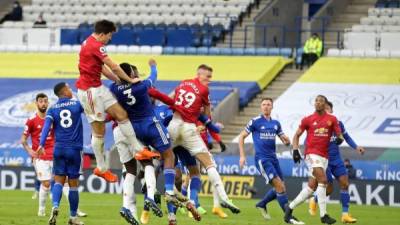 Leicester City y Manchester United protagonizaron un empate 2-2 en el Boxing Day. Foto AFP