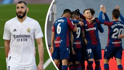 El Real Madrid se estrelló contra el Levante y perdió en el estadio Alfredo Di Stéfano.