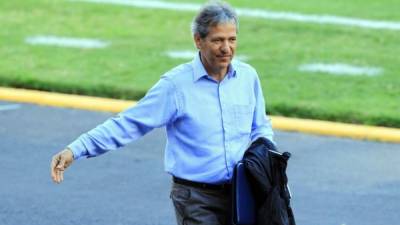 Carlos Restrepo, durante el partido de vuelta ante la UPNFM. Foto Ronald Aceituno