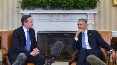 El primer ministro británico, David Cameron y el presidente estadounidense Barack Obama se reunieron en la Casa Blanca.