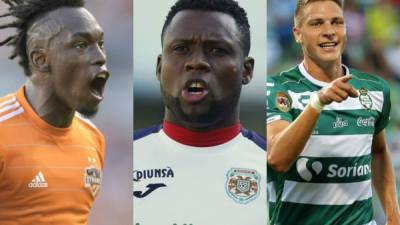 Alberth Elis (Houston Dynamo), Yustin Arboleda (Marathón) y Julio Furch (Santos Laguna), grandes goleadores que estarán en la Concachampions.