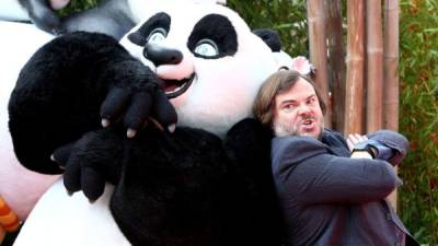 Jack Black participó recientemente en la película ''Kung Fu Panda 3', dando su voz al personaje de Po. Foto: DPA.