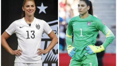 En la base de la selección estadounidense están dos figuras que resaltan por su fútbol y su figura, Alex Morgan y Hope Solo. Y mientras una es la cara del equipo, la otra carga problemas fuera del terreno.