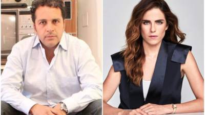 Aunque Karla Souza no dio el nombre de su violador, Gustavo Loza (i) fue vinculado con el hecho.// Foto redes.