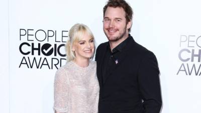 Los actores Anna Faris y Chris Pratt