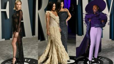 Desde las transparencias de Hailey Bieber, los 'trapos' de Kim Kardashian o las extravagancias de Billy Porter, estos son algunos de los peor vestidos en a fiesta de la Vanity Fair, el after party más famosos de los Óscar.
