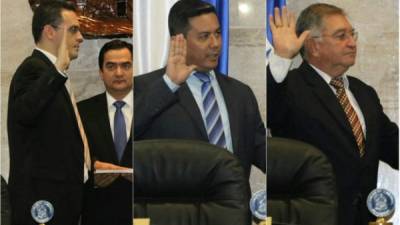 Kelvin Aguirre, Javier Franco y German Espinal son los ungidos. Estarán seis años en el cargo. Ya fueron juramentados.