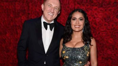 François-Henri Pinault y Salma Hayek.