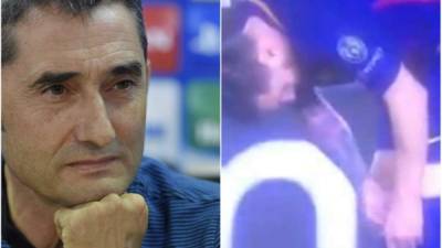 Valverde fue consultado sobre el hecho de que Messi fue captado tomando una pastilla.