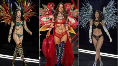 Las bellas Adriana Lima, Alessandra Ambrosio y Bella Hadid.