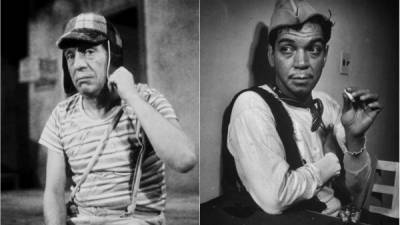 Roberto Gómez Bolaños y Mario Moreno, dos leyendas de la comedia mexicana.