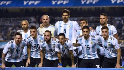 Plantilla de la selección de Argentina que compite en el Mundial Rusia 2018.