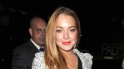 La actriz estadounidense Lindsay Lohan.