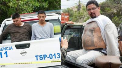 Los detenidos son José Osmaro Larios Peña, Yermi Andonnie Rodríguez Osorio y Wilmer Molina Espinal (cabecilla).