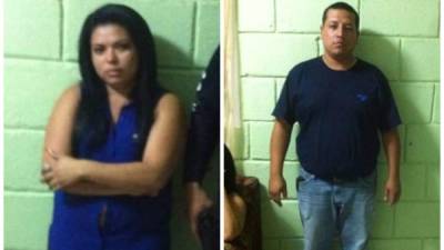 José Daniel Gonzales Hernández (31) y Glenda Suyapa Caldero (32) fueron detenidos en el control en la aduana Corinto en Cortés.
