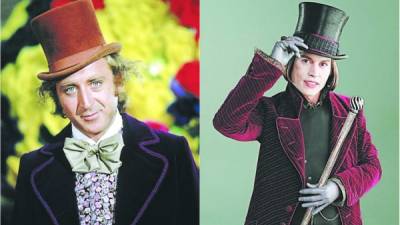 Willy Wonka ha sido interpretado por Gene Wilder (1971) y Johnny Depp (2005).