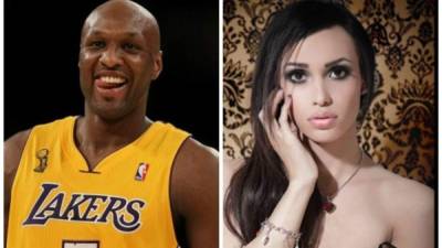 Lamar Odom y la transexual Madison Montag.