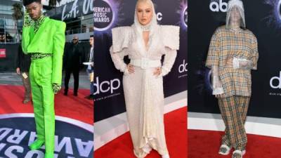 La excentricidad se apoderó de la alfombra, pero más que llamar la atención algunos de estos famosos asustaron un poco en la gala de los premios musicales.Li NaX, Christina Aguilera, Billie Eilish o Kesha fueron algunos de los que acapararon la atención por sus vestimentas durante la alfombra roja de los AMA's 2019.