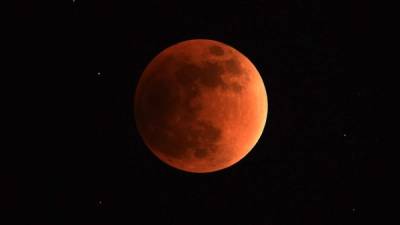 Esta fue la super luna o luna roja que se vio en Venezuela.