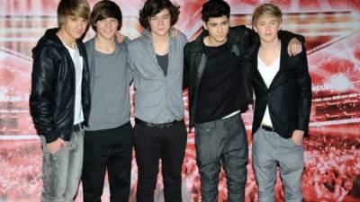 Los chicos de One Direction en el concurso 'The X Factor' en el que comenzó su carrera.