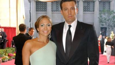 JLo y Ben Affleck en la ceremonia de los premios Óscar, en 2003.