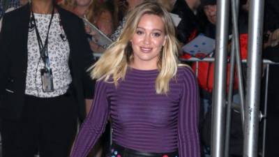 La cantante y actriz estadounidense Hillary Duff.