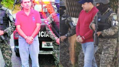 Roberto Fuentes Guerra (izquierda) fue detenido en Santa Rita, Copán, en tanto que a Juan Carlos Maradiaga Ortiz se le detuvo en Tegucigalpa.