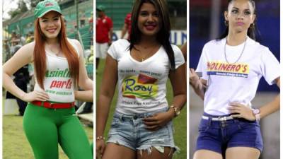 Los distintos estadio del fútbol hondureño fueron engalanados por las bellas chicas en la novena jornada del Torneo Clausura 2016 de la Liga Nacional.