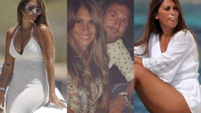 Lionel Messi y Antonella Roccuzzo vuelven a ser la sensación en las playas de Ibiza. El capitán de Barcelona decidió pasar la segunda parte de sus vacaciones junto a su esposa, sus hijos y el resto de su familia. La chica del astro argentino impacta con su figura. FOTOS INSTAGRAM Y GTRES.