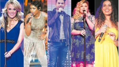 Carrie Underwood, Jennifer Hudson, Adam Lambert, Kelly Clarkson y Jordin Sparks.