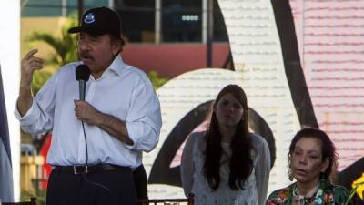 Ortega lideró una marcha sandinista en el Día de las Madres en Nicaragua./AFP.