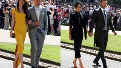 Entre todos los famosos invitados al enlace del príncipe Harry y Meghan Markle, las parejas conformadas por George y Amal Clooney y David y Victoria Beckham fueron las más esperadas.Con algunos coincidiendo en que los Clooney son los ganadores en el duelo de moda, además de encantar al público con su química.¿Cuál fue tu favorita?