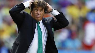 Miguel Herrera, DT de México.