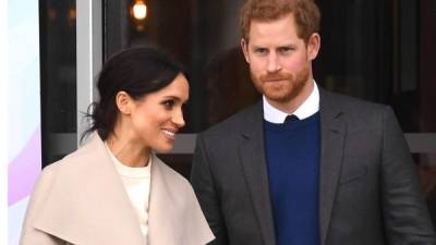 Meghan Markle y el príncipe Harry. Foto: Agencias.