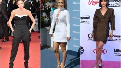 Son famosas que se distinguen por su estilo atrevido y versátil para vestir, su talento les ha permitido incursionar en el campo de la moda creando exclusivas líneas de ropa, zapatos y accesorios, ellas son Victoria Beckham, Jennifer López y Rihanna.