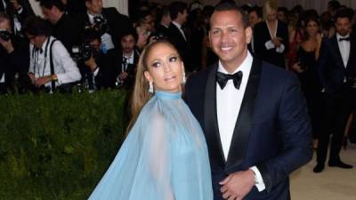 Jennifer López y Alex Rodriguez en la gala del MET el pasado mayo.