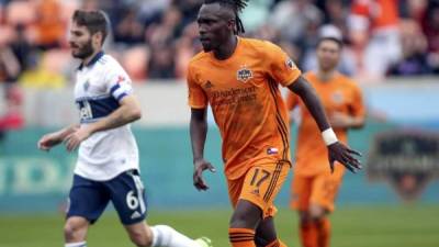 Alberth Elis celebrando su gol de penal contra el Vancouver Whitecaps. Foto USA Today