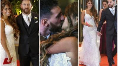 El crack argentino Lionel Messi contrajo matrimonio en una ceremonia privada con su novia de siempre y madre de sus hijos Antonella Roccuzzo.