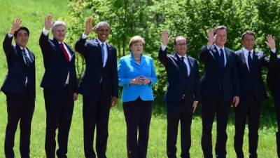 Los mandatarios de EUA, Alemania y la Unión Europea se reunieron en Berlín para dar inicio a la cumbre del G7.