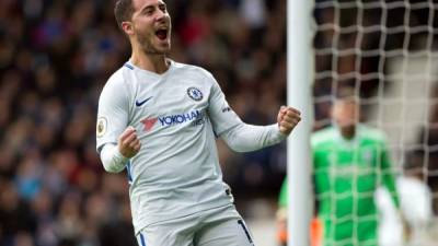 Eden Hazard marcó dos goles para el triunfo del Chelsea sobre el West Bromwich. Foto AFP