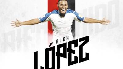 Con este montaje fue anunciado el fichaje de Alex López por el Alajuelense.
