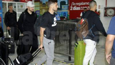 Jugadores de la selección de Australia a su llegada a San Pedro Sula. Foto Neptalí Romero