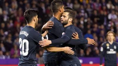 El Real Madrid goleó de visita al Valladolid en la jornada 27 de la Liga Española. Foto AFP